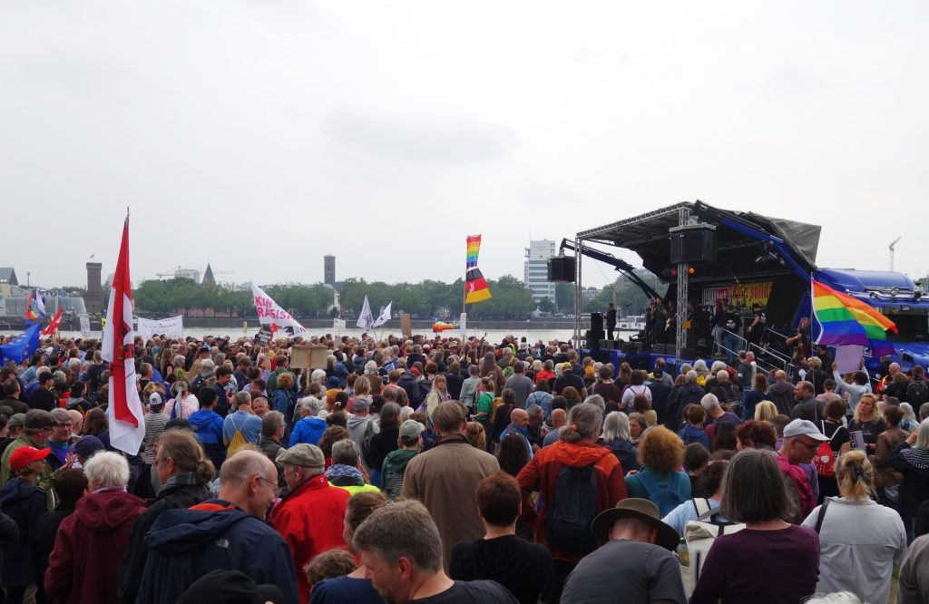 Demonstration auf der Deutzer Werft am 1.6.2024